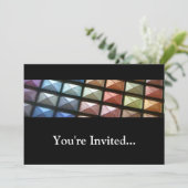 ジオメトリアイシャドウ化粧 招待状 (スタンド正面)