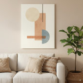 ジオメトリアーストーン抽象芸術アートキャンバス印刷 キャンバスプリント