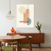 ジオメトリアーストーン抽象芸術アートキャンバス印刷 キャンバスプリント