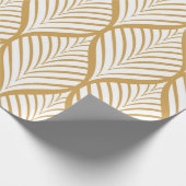 ジオメトリイラストレーションのシームレス葉なヴィンテージ  ラッピングペーパー (角)