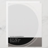 ジオメトリオリジナル任意の文字と色をカスタマイズ可能 レターヘッド (正面/裏面)