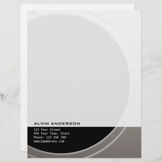 ジオメトリオリジナル任意の文字と色をカスタマイズ可能 レターヘッド (正面/裏面)