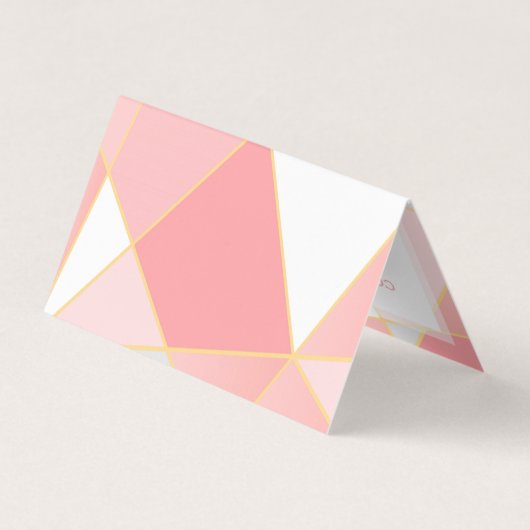 ジオメトリカラフルシェイプの背景 名刺 (裏面)