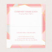 ジオメトリカラフルシェイプの背景 名刺 (内部フラット)