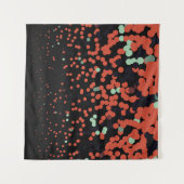 ジオメトリカラフルヴィンテージの背景。抽象芸術ハ タペストリー (正面(横))