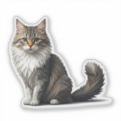 ジオメトリキャット シール (正面)