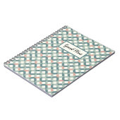 ジオメトリキルトパターンノートブック ノートブック (左側)