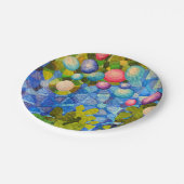 ジオメトリキルトパターン ペーパープレート (アングル)