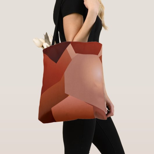 ジオメトリクマロン トートバッグ (クローズアップ)