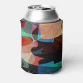 ジオメトリクラシックデザイン:テクスチャパターン 缶クーラー (缶裏面)