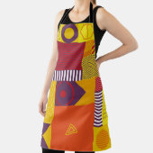 ジオメトリグラフィック抽象芸術の背景、ヴィンテージの不良 エプロン (インサイチュ)