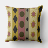 ジオメトリシストライプンボルカスタムト色 クッション (正面)