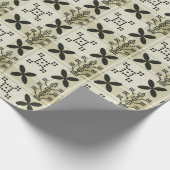 ジオメトリシームレスパターンの背景。ろうけつ染め設計 ラッピングペーパー (角)