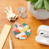 ジオメトリジャンブルパターン キーホルダー