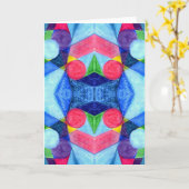 ジオメトリスキットルグリーティングカード カード (黄色い花)