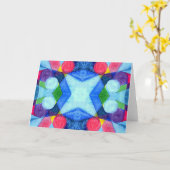 ジオメトリスキットルグリーティングカード カード (黄色い花)