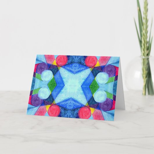 ジオメトリスキットルグリーティングカード カード (正面)