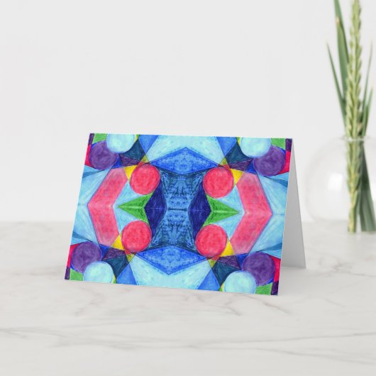 ジオメトリスキットルグリーティングカード カード (正面)