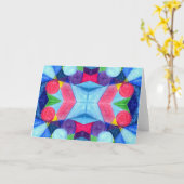 ジオメトリスキットルグリーティングカード カード (黄色い花)