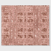 ジオメトリスパークリーバラ金ゴールドグリリー銅グリッター ラッピングペーパー (フラット)