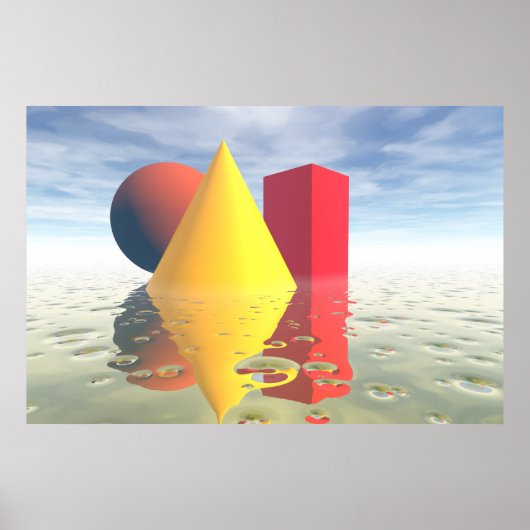 ジオメトリソリッドのポスター ポスター (正面)