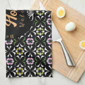 ジオメトリタイル キッチンタオル (四つ折り)