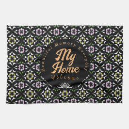 ジオメトリタイル キッチンタオル