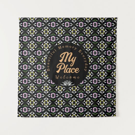 ジオメトリタイル タペストリー (正面)