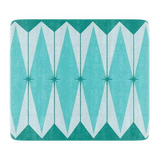 ジオメトリダイヤモンド&スターバスト切断板 カッティングボード (正面)