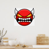 ジオメトリダッシュ狂った悪魔 ポスター (キッチン)