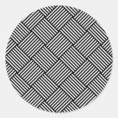 ジオメトリチェックされたテクスチャ ラウンドシール (正面)