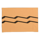 ジオメトリックな水でライトオレンジの枕カバーをセット 枕カバー (正面右)