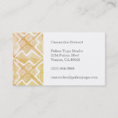 ジオメトリックな水のカラータイルデザイン 名刺 (裏面)