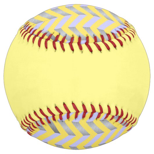 ジオメトリックイエローカスタム ソフトボール (裏面)