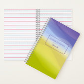ジオメトリックイエローグリーン先生プランナー名 ノートブック (内側)