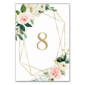 ジオメトリックウォーターのカラー春開花表8 結婚's テーブルナンバー (裏面)