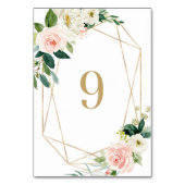 ジオメトリックウォーターのカラー春開花表9 結婚's テーブルナンバー (裏面)