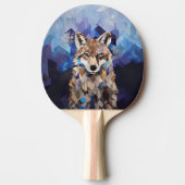 ジオメトリックウルフマウンテンブランケット 卓球ラケット (正面)