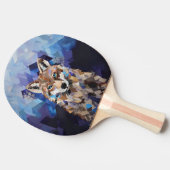 ジオメトリックウルフマウンテンブランケット 卓球ラケット (横)