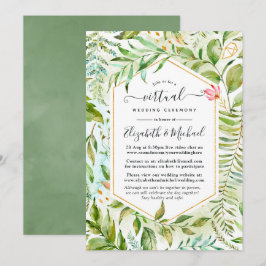 ジオメトリッククリスタルオンライン仮想ウェディング 招待状