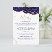 ジオメトリックゲート深いブルーアゲ結婚ートの詳細 エンクロージャーカード (スタンド正面)