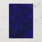 ジオメトリックゲート深いブルーアゲ結婚ートの詳細 エンクロージャーカード (裏面)