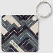 ジオメトリックゴールデンイラストレーション キーホルダー (裏面)