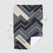 ジオメトリックゴールデンイラストレーション ゴルフタオル (インサイチュ)