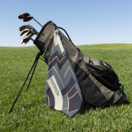 ジオメトリックゴールデンイラストレーション ゴルフタオル