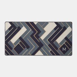 ジオメトリックゴールデンイラストレーション デスクマット