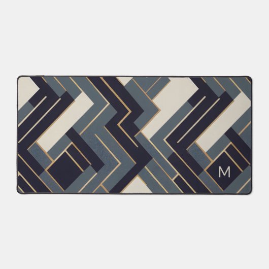 ジオメトリックゴールデンイラストレーション デスクマット (正面)