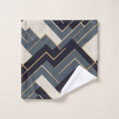 ジオメトリックゴールデンイラストレーション バスタオルセット (ウォッシュタオル)