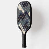 ジオメトリックゴールデンイラストレーション ピックルボールラケット (左)