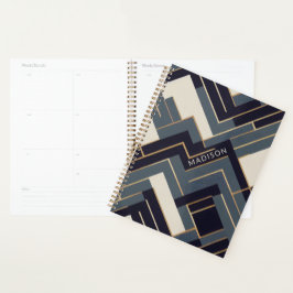 ジオメトリックゴールデンイラストレーション プランナー手帳